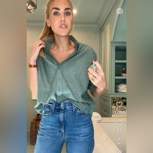 Julia Amory Carolyn Shirt Moss size small